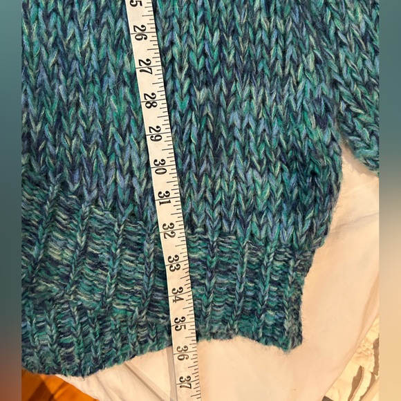 NWT FREE PEOPLE Home Town Cardi Wool Sweater Cardigan Arctic Combo Oversized S - Picture 15 of 16